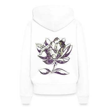 Body Art Body Künstler Tatoo Tattoo - Frauen Premium Bio Hoodie - Weiß - Hinten - Julia (174cm)
