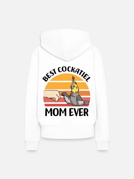 Nymphensittich - Frauen Premium Bio Hoodie - Weiß