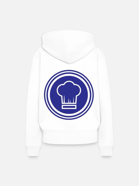Kochmütze Koch - Frauen Premium Bio Hoodie - Weiß