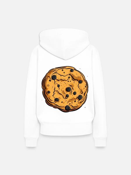 Ein leckerer Keks - Frauen Premium Bio Hoodie - Weiß