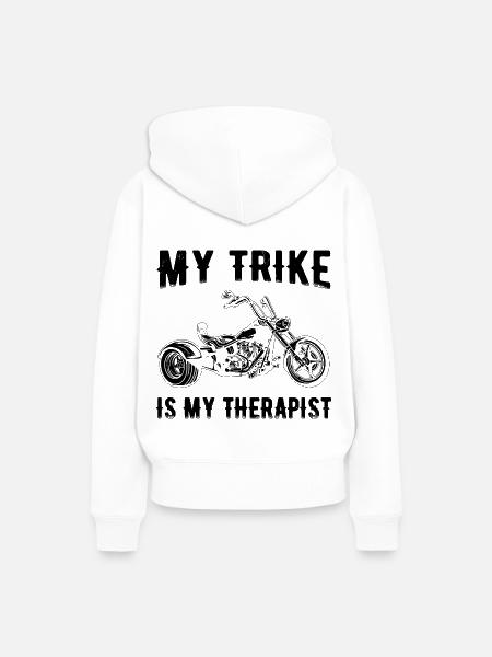 Trike Sprüche - Frauen Premium Bio Hoodie - Weiß