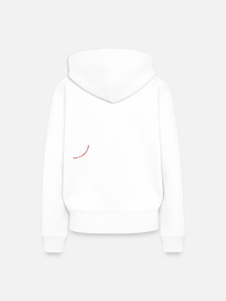 smile - Frauen Premium Bio Hoodie - Weiß