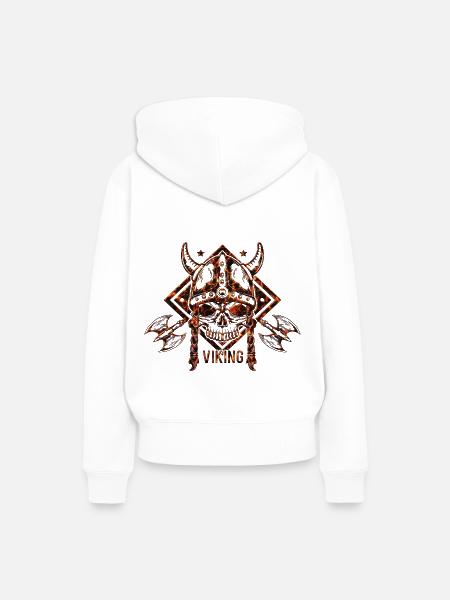 Viking Skandinavisch - Frauen Premium Bio Hoodie - Weiß