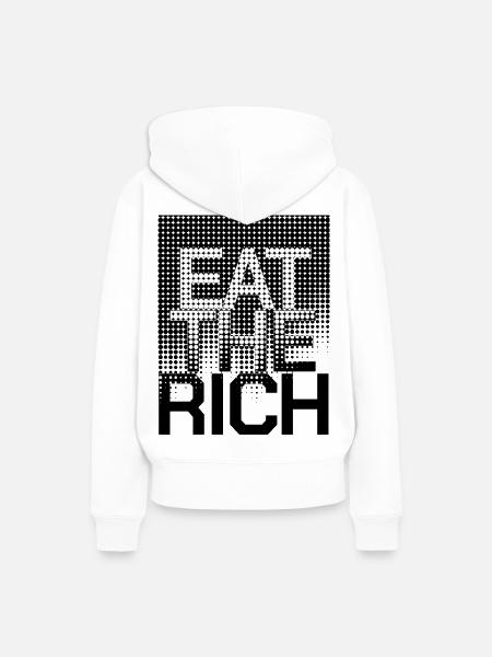 eat - Frauen Premium Bio Hoodie - Weiß