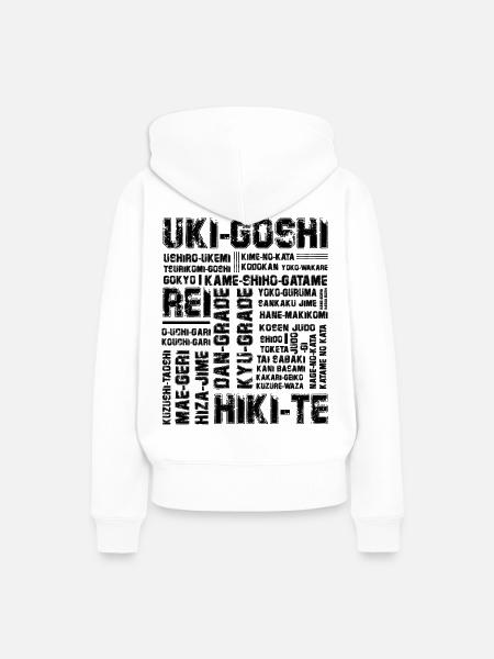 Judo - Vrouwen Premium Bio hoodie - wit
