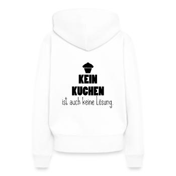 Torte Kuchen Gebäck Nachtisch Süßigkeiten Geschenk - Frauen Premium Bio Hoodie - Weiß - Hinten - Julia (174cm)