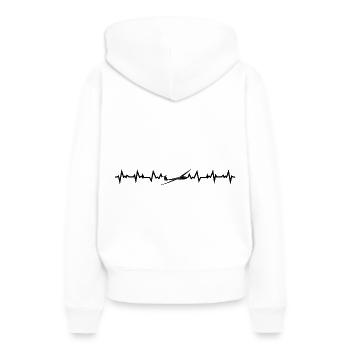 Segelflieger Pilot | Segelflug Flugschule Geschenk - Frauen Premium Bio Hoodie - Weiß - Hinten - Julia (174cm)