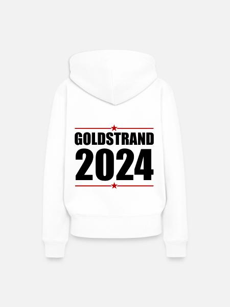 Goldstrand 2024 - Frauen Premium Bio Hoodie - Weiß