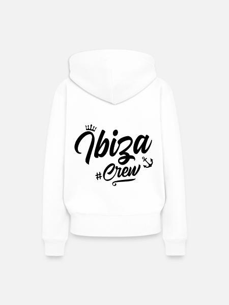 Ibiza Crew - Frauen Premium Bio Hoodie - Weiß