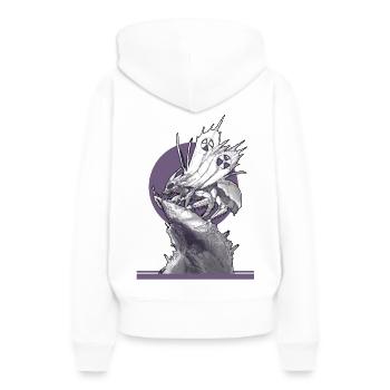Synthetic Wasp - Women’s Premium Organic Hoodie - white - Back - Julia (174cm)