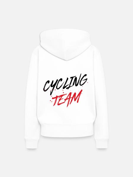 Cycling Team - Frauen Premium Bio Hoodie - Weiß
