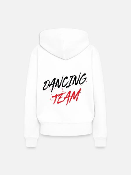 Dancing Team - Frauen Premium Bio Hoodie - Weiß