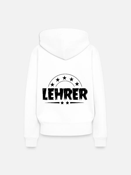 Lehrer Beruf - Frauen Premium Bio Hoodie - Weiß