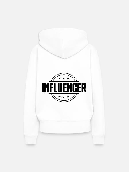 Influencer Beruf - Frauen Premium Bio Hoodie - Weiß