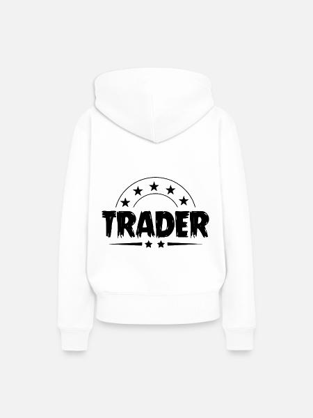 Trader Beruf - Frauen Premium Bio Hoodie - Weiß