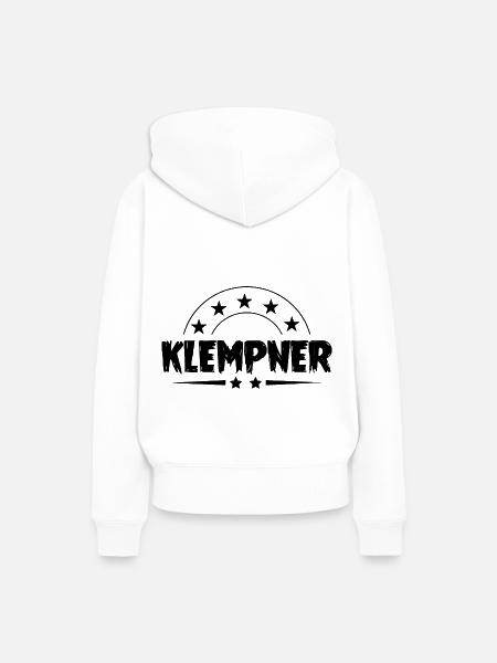 Klempner Beruf - Frauen Premium Bio Hoodie - Weiß