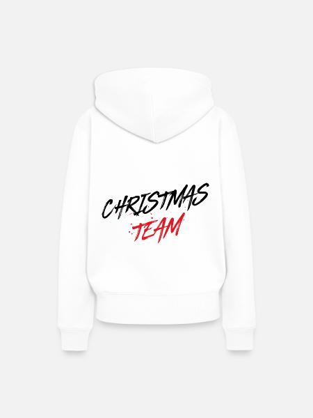 Christmas Team - Frauen Premium Bio Hoodie - Weiß