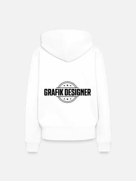 Grafik Designer Beruf - Frauen Premium Bio Hoodie - Weiß