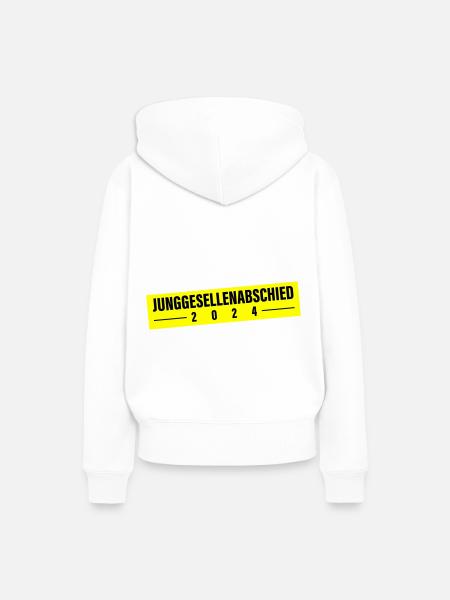 Junggesellen Abschied 2024 - Frauen Premium Bio Hoodie - Weiß