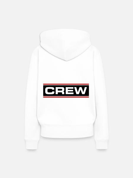 Crew Linie - Frauen Premium Bio Hoodie - Weiß