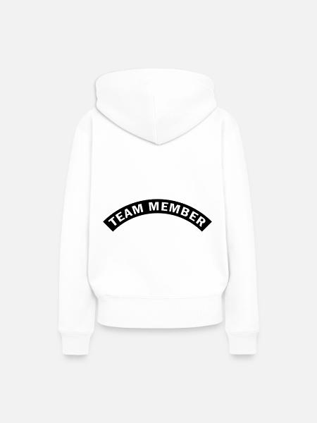 team mitglied - Frauen Premium Bio Hoodie - Weiß