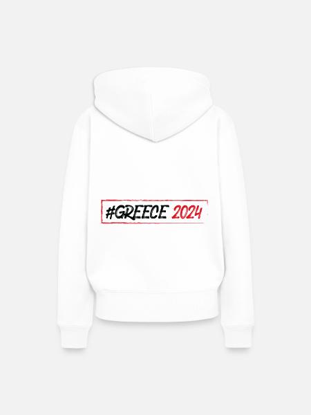 Greece 2024 - Frauen Premium Bio Hoodie - Weiß