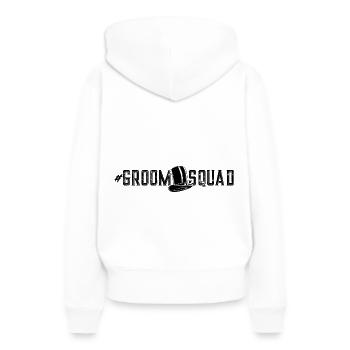 Groom Squad Bachelor - Sweat à capuche Premium bio Femme - blanc - Dos - Julia (174cm)