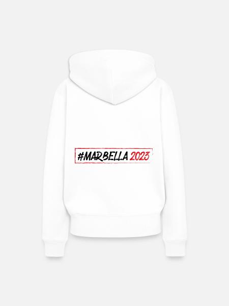 Marbella 2023 - Frauen Premium Bio Hoodie - Weiß
