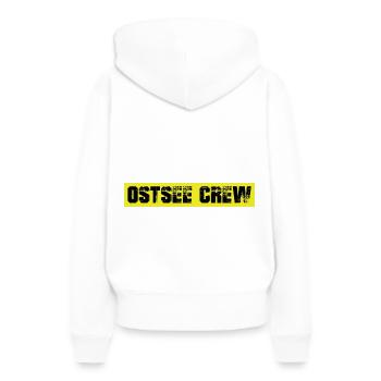 Équipage de la mer Baltique - Sweat à capuche Premium bio Femme - blanc - Dos - Julia (174cm)