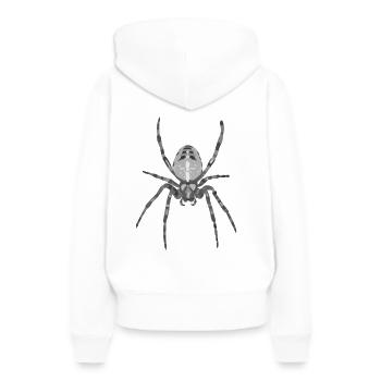 Spider as Halloween motif - Women’s Premium Organic Hoodie - white - Back - Julia (174cm)