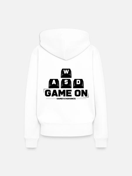 Gaming - Frauen Premium Bio Hoodie - Weiß