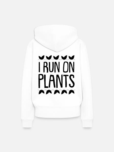 Gemüse pflanzen - Frauen Premium Bio Hoodie - Weiß
