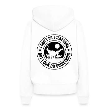 Protection des animaux - Sweat à capuche Premium bio Femme - blanc - Dos - Julia (174cm)