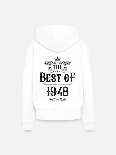 1948 best of - Frauen Premium Bio Hoodie - Weiß