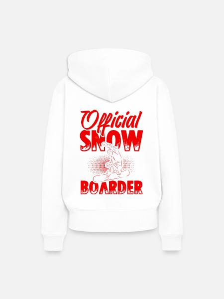 Official Snowboarder - Frauen Premium Bio Hoodie - Weiß
