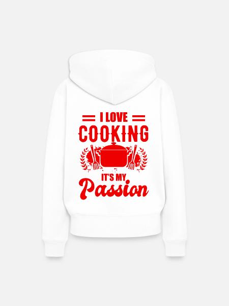 Kochen zutaten - Frauen Premium Bio Hoodie - Weiß