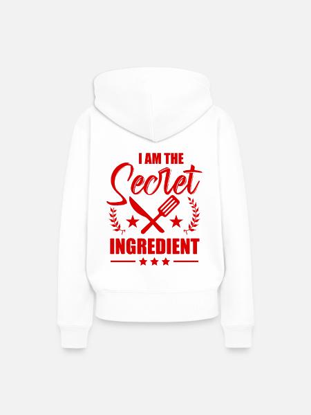 Kochen zutaten - Frauen Premium Bio Hoodie - Weiß