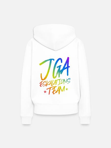 Jga Eskalation - Frauen Premium Bio Hoodie - Weiß