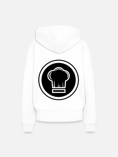 Kochmütze Koch - Frauen Premium Bio Hoodie - Weiß