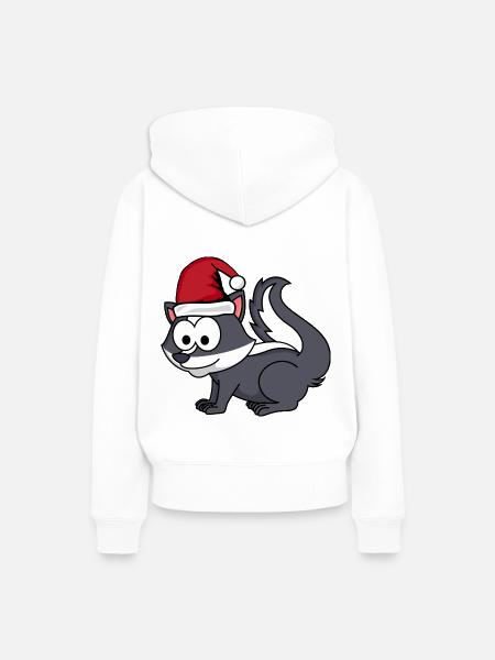 Stinker Comic Weihnachten - Frauen Premium Bio Hoodie - Weiß