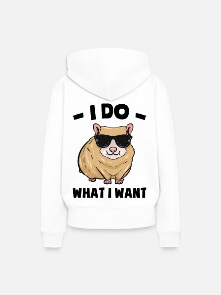 Hamster - Frauen Premium Bio Hoodie - Weiß