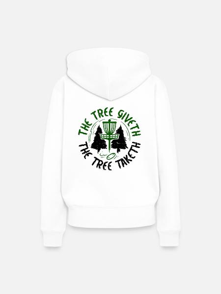 Disc Golf - Frauen Premium Bio Hoodie - Weiß