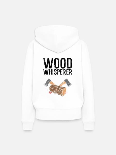 Holzfäller Waldarbeiter Geschenk - Frauen Premium Bio Hoodie - Weiß