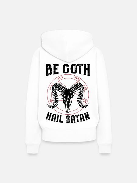 Satanismus Sprüche - Frauen Premium Bio Hoodie - Weiß
