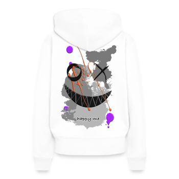 Happy Me - Carpe Diem - Women’s Premium Organic Hoodie - white - Back - Julia (174cm)