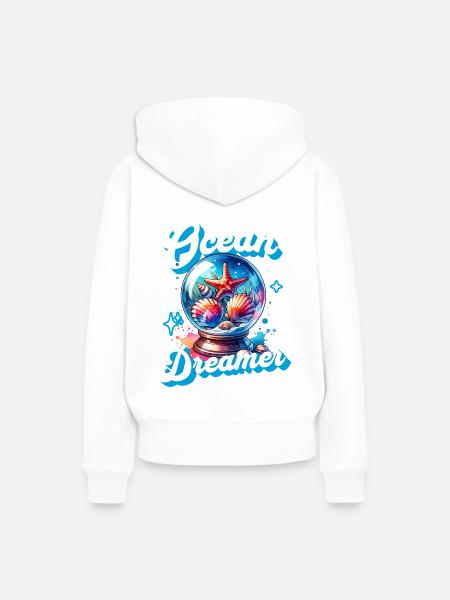 Ocean Dreamer Aquarium - Frauen Premium Bio Hoodie - Weiß