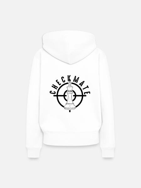 Checkmate Schach Chess - Frauen Premium Bio Hoodie - Weiß
