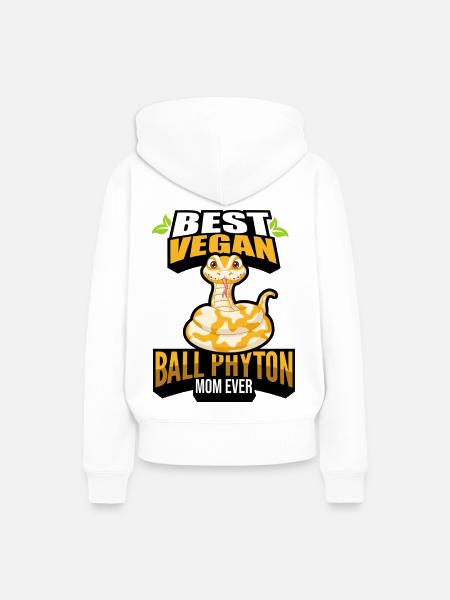 Königspython - Frauen Premium Bio Hoodie - Weiß