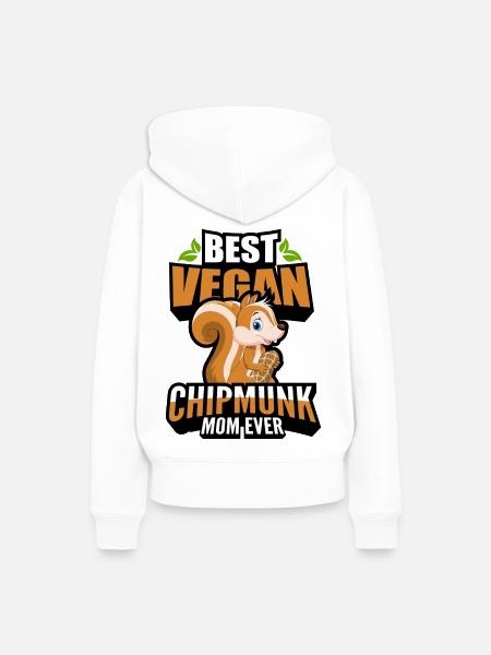 Streifenhörnchen - Frauen Premium Bio Hoodie - Weiß