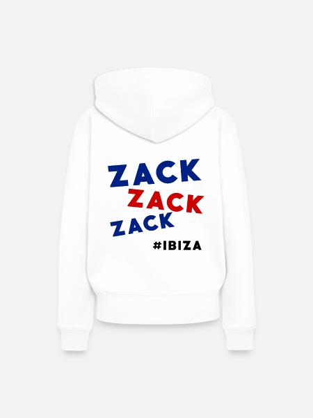 Zack zack zack Ibiza 2017 - Frauen Premium Bio Hoodie - Weiß